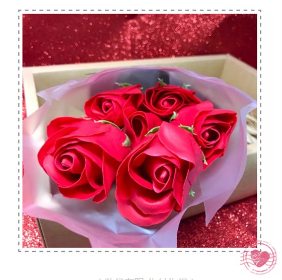阜成门店七夕活动礼品&mdash;&mdash;玫瑰花香皂花束